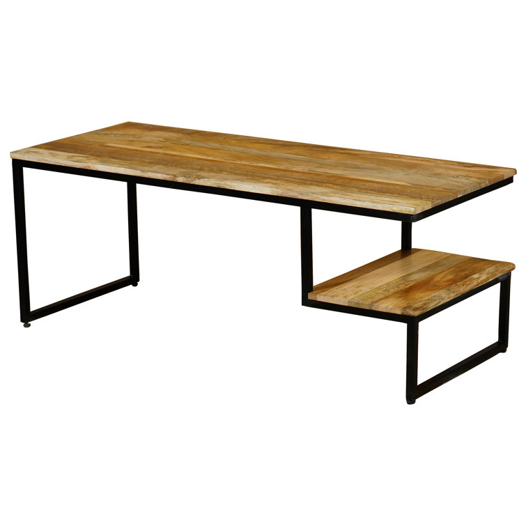Latitude Run Chaparro Janna Trestle Coffee Table with Storage & Reviews
